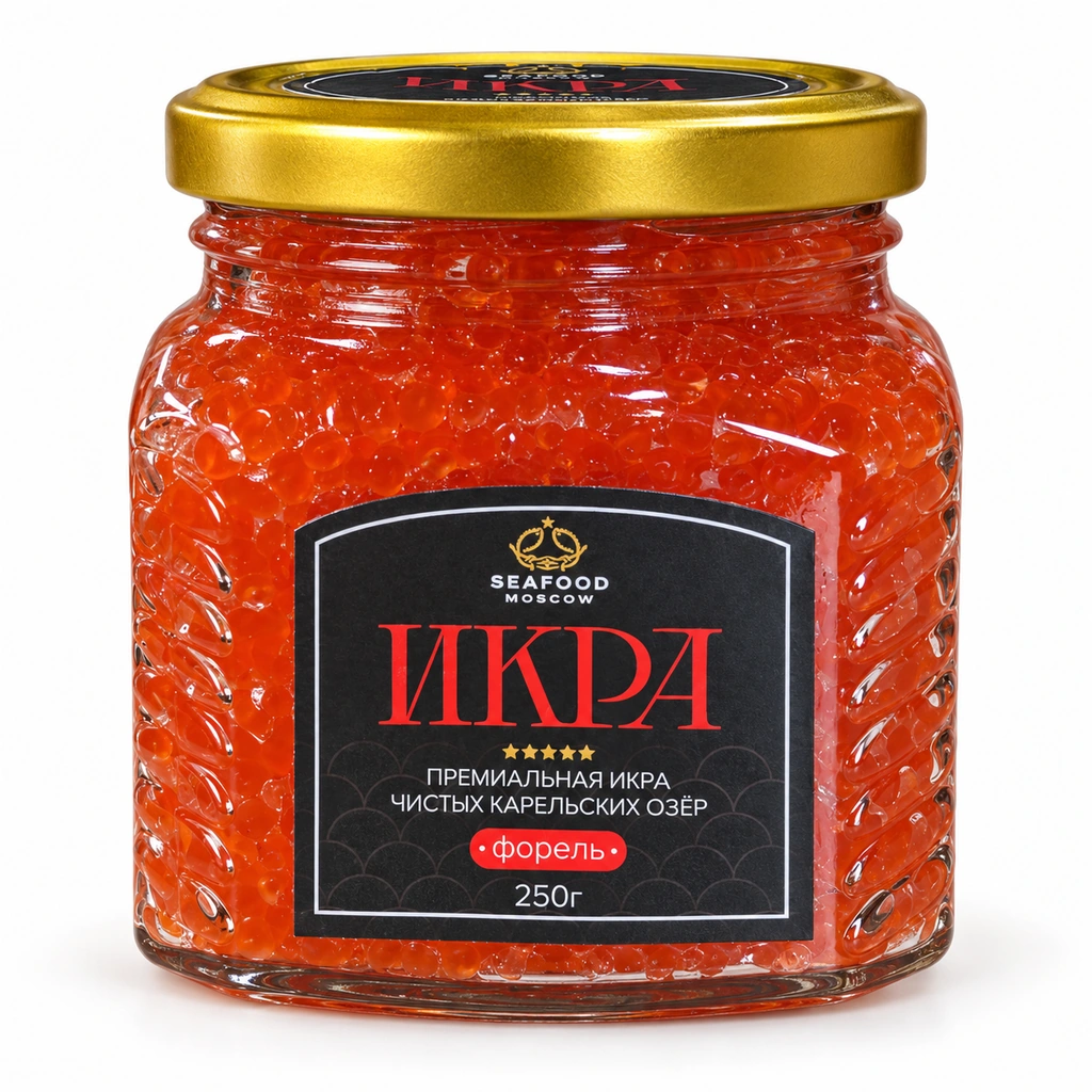 Икра форели 2026, 250 г, стеклянная банка