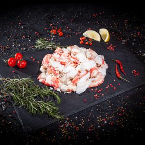 Салатное мясо камчатского краба крупнокусковое (Приморский край), 500гр.